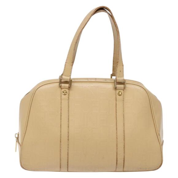 CELINE Hand Bag Leather Beige Gold - Picture 2 of 12